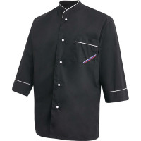 Поварская куртка СОЮЗСПЕЦОДЕЖДА Люкс-Лайт черная, р. 48-50, рост 182-188 2000000024141