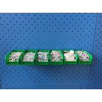 Настенный органайзер СТЕЛЛА-ТЕХНИК 6 ящиков V-1, V-1-650-зеленый