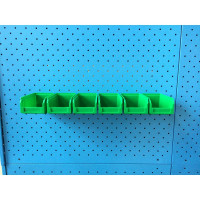 Настенный органайзер СТЕЛЛА-ТЕХНИК 6 ящиков V-1, V-1-650-зеленый