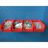 Настенный органайзер СТЕЛЛА-ТЕХНИК 4 ящика V-2, V-2-650-красный