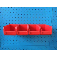 Настенный органайзер СТЕЛЛА-ТЕХНИК 4 ящика V-2, V-2-650-красный