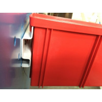 Настенный органайзер СТЕЛЛА-ТЕХНИК 4 ящика V-2, V-2-650-красный