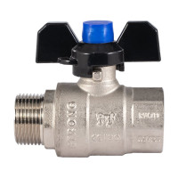 Шаровой кран PROFACTOR PF STRONG ручка бабочка в/н 3/4 дюйма PF FBV 286