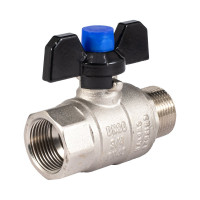 Шаровой кран PROFACTOR PF STRONG ручка бабочка в/н 3/4 дюйма PF FBV 286