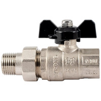 Шаровой кран PROFACTOR с полусгоном PF STRONG ручка бабочка в/н 1/2 дюйма PF UBV 278