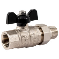 Шаровой кран PROFACTOR с полусгоном PF STRONG ручка бабочка в/н 1/2 дюйма PF UBV 278