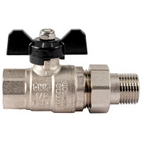 Шаровой кран PROFACTOR с полусгоном PF STRONG ручка бабочка в/н 1/2 дюйма PF UBV 278
