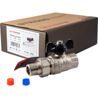 Шаровой кран PROFACTOR с полусгоном PF STRONG ручка бабочка в/н 1/2 дюйма PF UBV 278