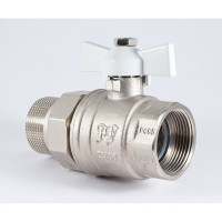 Шаровой кран PROFACTOR PF STANDARD с полусгоном, в/н, ручка бабочка, 1 1/4 дюйма PF UBV 327S