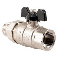 Шаровой кран PROFACTOR с полусгоном PF STRONG ручка бабочка  в/н 1 дюйм PF UBV 280