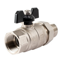 Шаровой кран PROFACTOR с полусгоном PF STRONG ручка бабочка  в/н 1 дюйм PF UBV 280