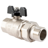 Шаровой кран PROFACTOR с полусгоном PF STRONG ручка бабочка  в/н 1 дюйм PF UBV 280
