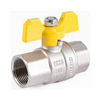 Шаровой кран для газа PROFACTOR PF GAS ручка бабочка, в/в 3/4 дюйма PF GBV 334