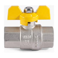 Шаровой кран для газа PROFACTOR PF GAS ручка бабочка, в/в 3/4 дюйма PF GBV 334