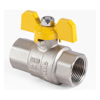 Шаровой кран для газа PROFACTOR PF GAS ручка бабочка, в/в 3/4 дюйма PF GBV 334