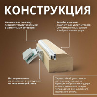 Дверь для бани DoorWood Престиж бронза матовая, 2000х800 мм УТ-00011516