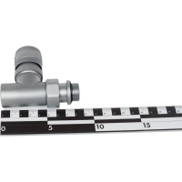 Прямой вентиль на подачу SR Rubinetterie Tondera 1/2", преобразуемый в термостатический, матовый хром 0612-1500CS00