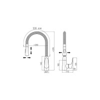 Смеситель для кухни RavSlezak AMUR AM719.5/12C