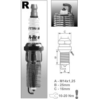 Свеча зажигания RR15YPY-1 A-Line BRISK ALine25
