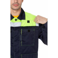 Костюм СОЮЗСПЕЦОДЕЖДА Коммунальщик темно-синий/лимон, р. 52-54 рост 170-176 2000000066561