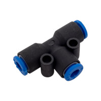 Фитинг Т-образный пластиковый 4 мм CDC Pneumatics PUT 04N