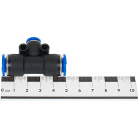 Фитинг Т-образный пластиковый 10 мм на 6 мм CDC Pneumatics PGT 1006N