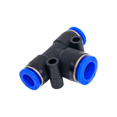 Фитинг Т-образный пластиковый 8 мм на 10 мм CDC Pneumatics PGT 0810N