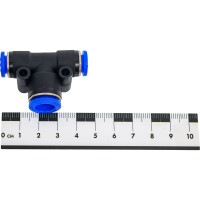 Фитинг Т-образный пластиковый 8 мм на 10 мм CDC Pneumatics PGT 0810N