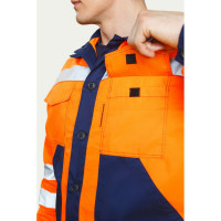 Костюм СОЮЗСПЕЦОДЕЖДА Магистраль с СВП оранжевый/темно-синий, р. 44-46 рост 170-176 2000000022406