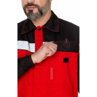 Костюм СОЮЗСПЕЦОДЕЖДА Мастер Люкс, красный/черный, р. 44-46 рост 170-176 2000000080482