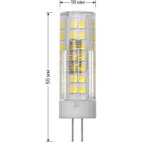 Светодиодная лампа TDM ELECTRIC G4-5 Вт-230 В-4000 К, SMD, 16x55 мм SQ0340-0217