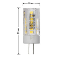 Светодиодная лампа TDM ELECTRIC G4-3 Вт-230 В-4000 К, SMD, 16x43 мм SQ0340-0211