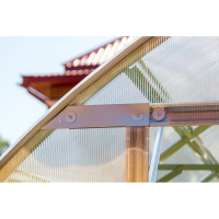 Каркас теплицы с декоративной окантовкой ВОЛЯ Дачная СтрелкаЛЮКС без укрывного материала 3