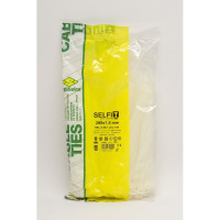 Стяжки натурального цвета SapiSelco 7.5х200 мм, полиамид 6.6, уп. 100 шт. SEL.2.432R