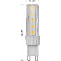 Светодиодная лампа TDM ELECTRIC G9-7 Вт-230 В-3000 К, SMD, 17,5x65,5 мм SQ0340-0225