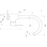 Смеситель для кухни ПРОФСАН ПСМ тип ГОСТ См-МОЦБА PSM-700-3