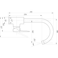 Смеситель для кухни ПРОФСАН ПСМ тип ГОСТ См-МОЦБА PSM-400-3