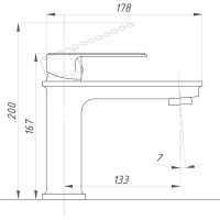 Смеситель для раковины ПРОФСАН ПСМ тип ГОСТ См-УмОЦБА PSM-600-5
