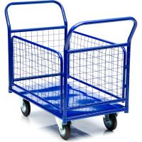 Платформенная тележка СТЕЛЛА-ТЕХНИК с бортами, 600х1000 мм КПО-300-С-200-И