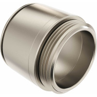 Муфта DKC труба-коробка, диаметр 63 мм, IP66/IP67, М63х1,5, никелированная латунь 6111-A63N