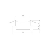 Встраиваемый светильник Elektrostandard 116 MR16 белый a055670