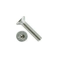 Потайной винт с внутр. шестигранником КРЕП-КОМП полная резьба, цинк, DIN 7991, 6x25, пр. 8.8, 500 шт. впш625ф