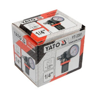 Клапан редукционный с манометром 1/4 YATO YT-2381