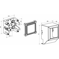 Прибороноситель KOPOS для ЭУИ серии QUADRO PNQ 40X20_HB