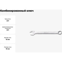 Комбинированный ключ Format Form A 12мм 5720 0120