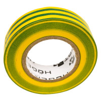 Изоляционная лента Hogert Technik 0,13x19 мм, 20 м, желто-зеленая HT1P286