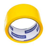 Упаковочная клейкая лента OfficeSpace 48 мм х 40 м, 45 мкм, желтая ШК КЛ_6286