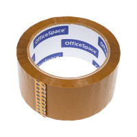 Упаковочная клейкая лента OfficeSpace 48 мм х 66 м, 45 мкм, темная ШК КЛ_18607