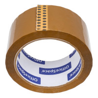 Упаковочная клейкая лента OfficeSpace 48 мм х 66 м, 45 мкм, темная ШК КЛ_18607