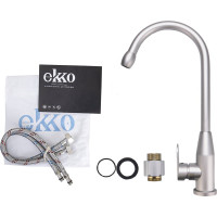Смеситель для кухни Ekko серый E4061